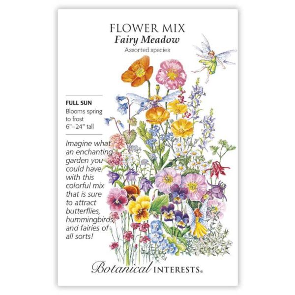 Flower Mix Fairy Meadows information graphic Botanical Interests